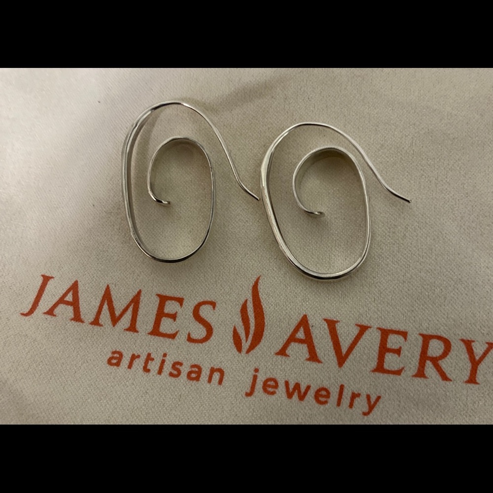 James Avery spiral hook earrings